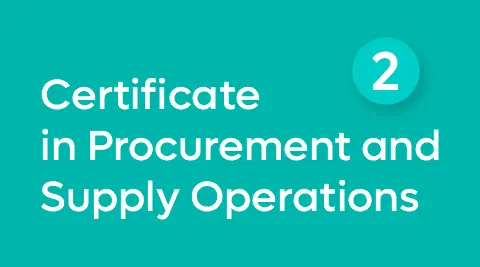 CIPS Level 2- Certificate in Procurement and Supply Operations